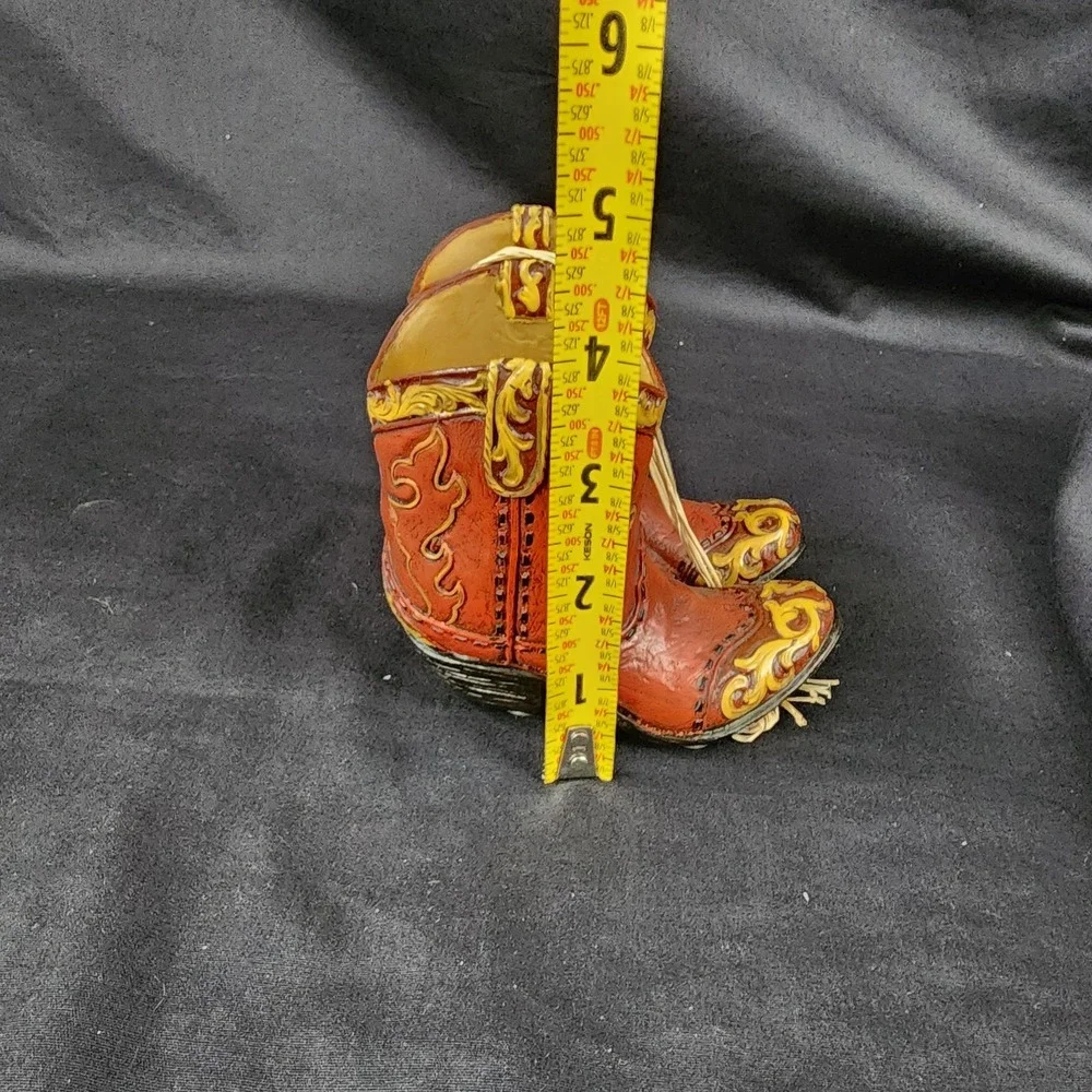 Red Boots Resin Figurine Candle‎ Holder